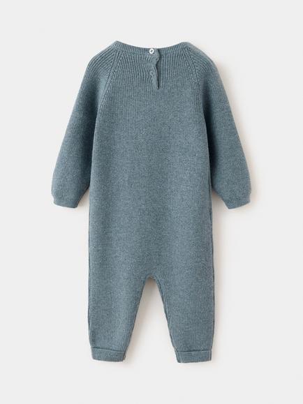Mango Baby Jumpsuit, Green - view 2, Green