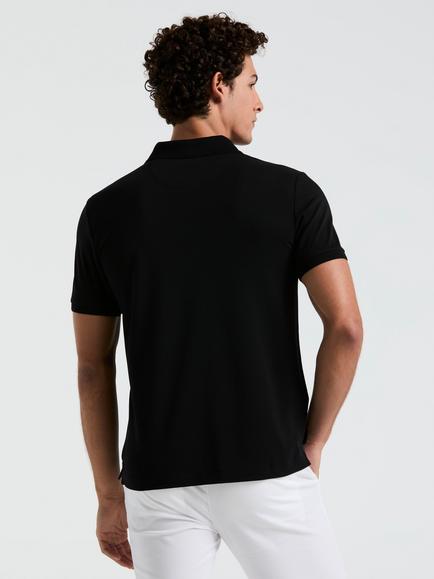 Original Penguin Cotton Blend Polo Shirt - view 2, True Black