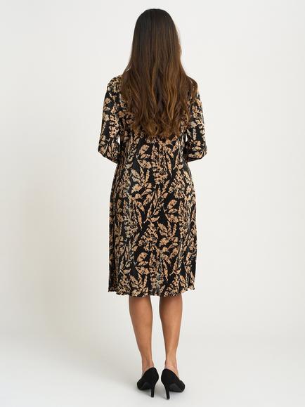 Gina Bacconi Precious Mock Dress And Jacket, Black/Beige - view 2, Black/Beige