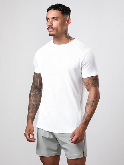 Gym King Limitless Swirl Cotton Rich T-Shirt, Urban Teal