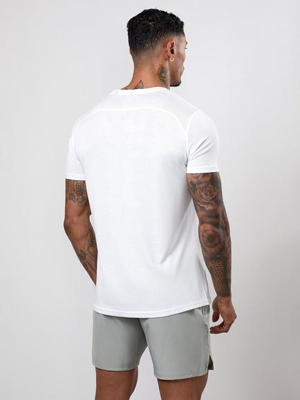 Gym King Limitless Swirl Cotton Rich T-Shirt - view 2, Urban Teal
