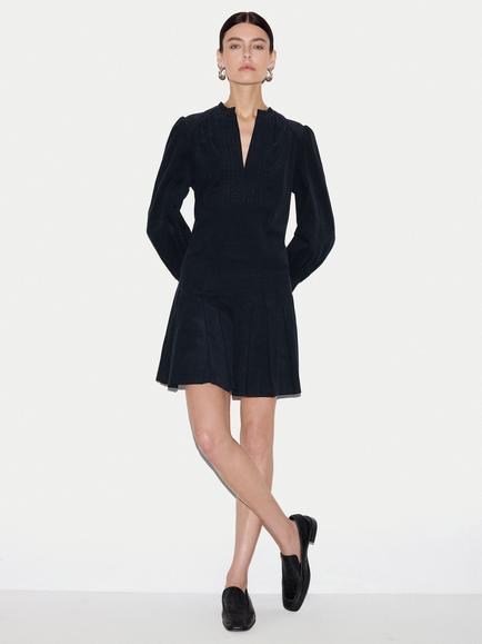 Jigsaw Baby Corduroy Pleated Mini Dress, Navy, Navy