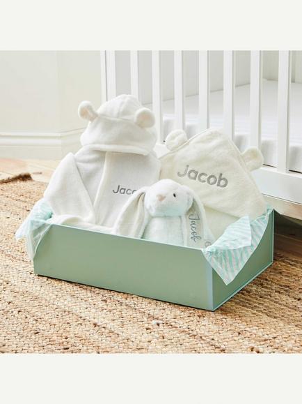 My 1st Years Personalised Splash, Snuggle and Cuddle Gift Set, Ivory - view 2, Ivory
