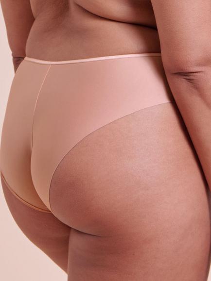 Curvy Kate Smoothie Lace Brazilian Knickers, Latte - view 2, Latte
