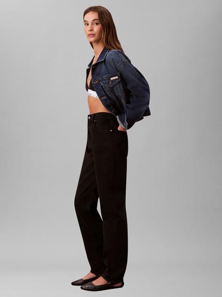 Calvin Klein New Mom Cotton Jeans, Black - view 2, Black