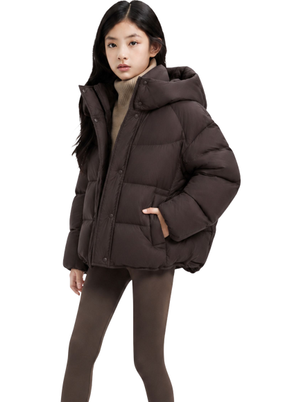 Bosideng Kids' Lightweight Puffer Coat, Walnut