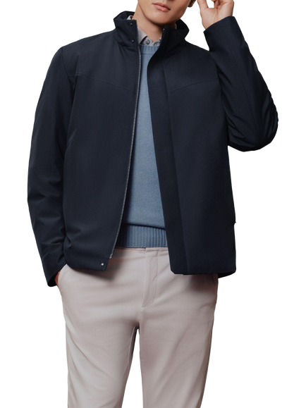 Bosideng Men's Stand Collar Goose Down Jacket, Poseblue