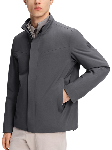 Bosideng Men's Stand Collar Goose Down Jacket, Hozn Ash