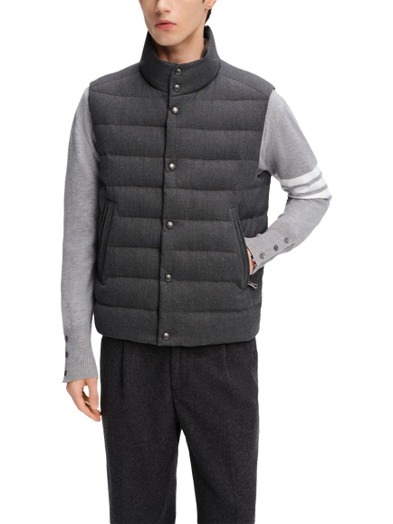 Bosideng Men's Goose Down Gilet, Gunmetal Grey