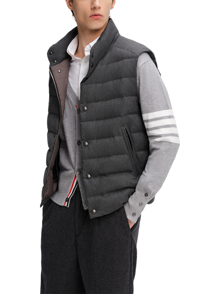 Bosideng Men's Goose Down Gilet - view 2, Gunmetal Grey