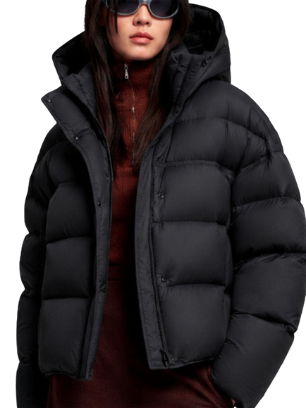 Bosideng Innovative Down Hooded Puffer Jacket, Coal, Coal