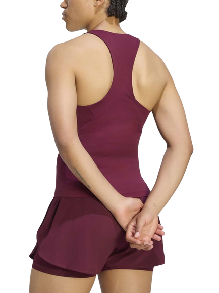 adidas Women's Tennis Climacool Y Tank Top - view 2, Maroon