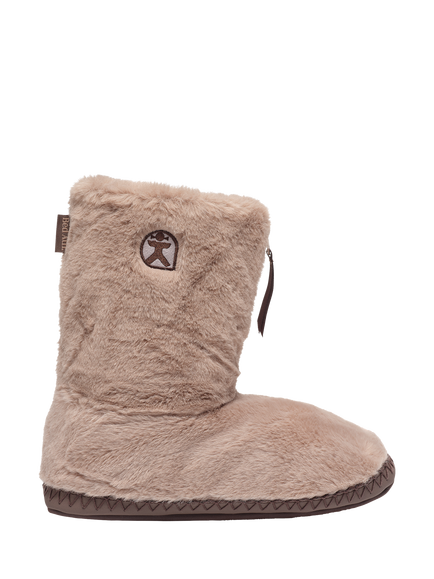 Bedroom Athletics Monroe Faux Fur Slipper Boots, Taupe/Deep Taupe