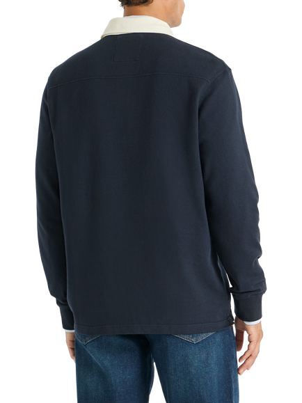 SPOKE Rugger Slim Fit Rugby Shirt - view 2, Blindside Blue