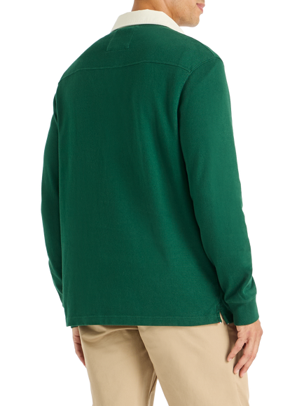 SPOKE Rugger Rugby Shirt, Grubber Green - view 2, Grubber Green
