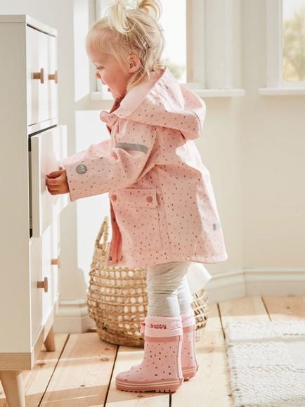 My 1st Years Personalised Speckled Raincoat, Pink - view 2, Pink