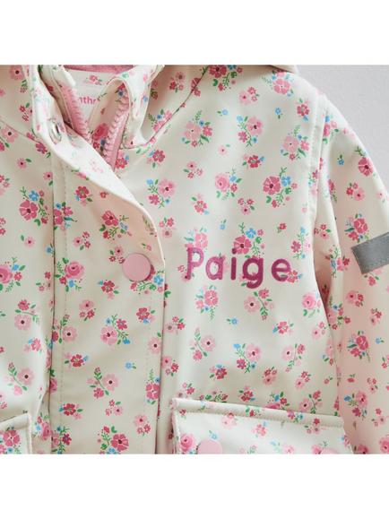 My 1st Years Personalised Ditsy Floral Rain Mac, Multi - view 2, Multi