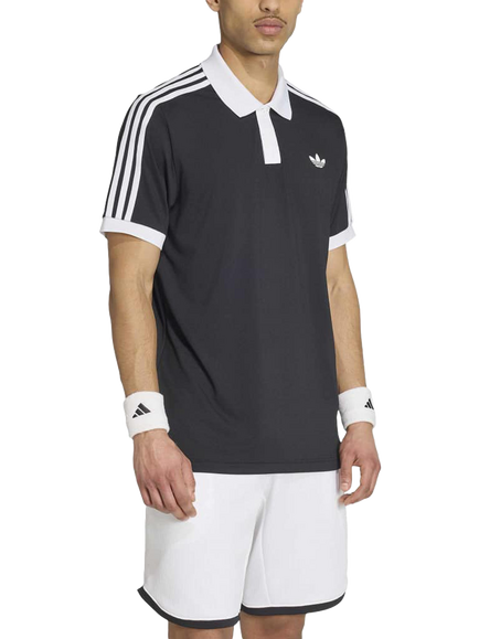 adidas Tennis Classics Regular Fit Polo Shirt, Black