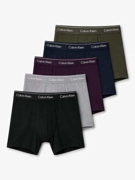 Calvin Klein Stretch Cotton Boxer Briefs, Pack of 5, Multi, Multi