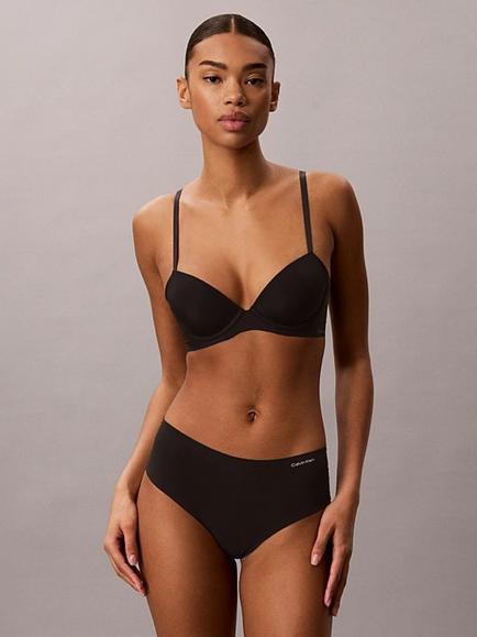 Calvin Klein Invisibles Microfibre Stretch Hipster Knickers, Black, Black