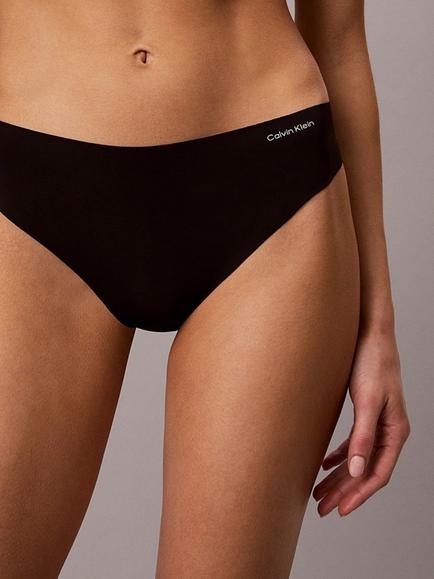 Calvin Klein Invisibles Microfibre Stretch Thong, Black - view 2, Black