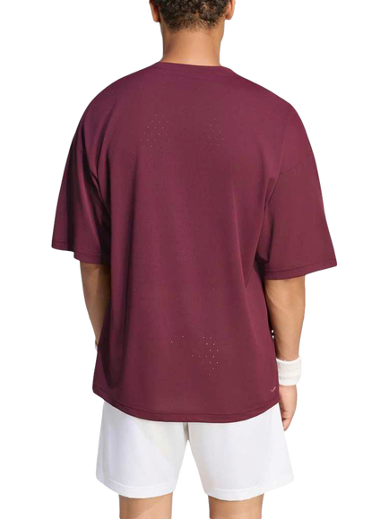 adidas Men's Tennis Climacool+ Pro T-Shirt, Maroon - view 2, Maroon