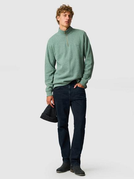 Rodd & Gunn Alton Ave Half Zip Top - view 2, Fern