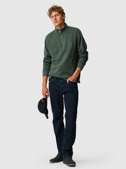 Rodd & Gunn Alton Ave Half Zip Top - view 2, Army Green