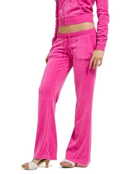 Juicy Couture Washed Caisa Ultra Low Rise Tracksuit Trousers, Nostalgia Pink, Nostalgia Pink