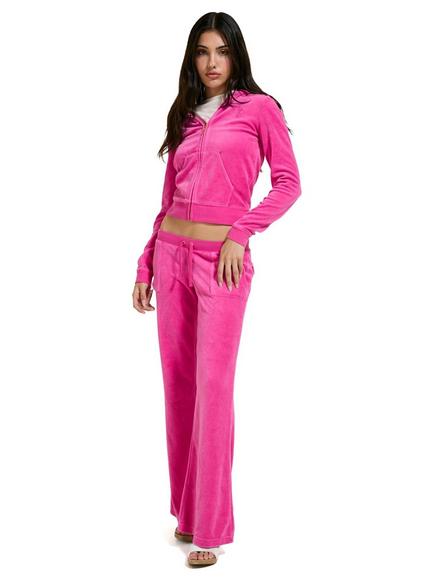 Juicy Couture Washed Caisa Ultra Low Rise Tracksuit Trousers, Nostalgia Pink - view 2, Nostalgia Pink