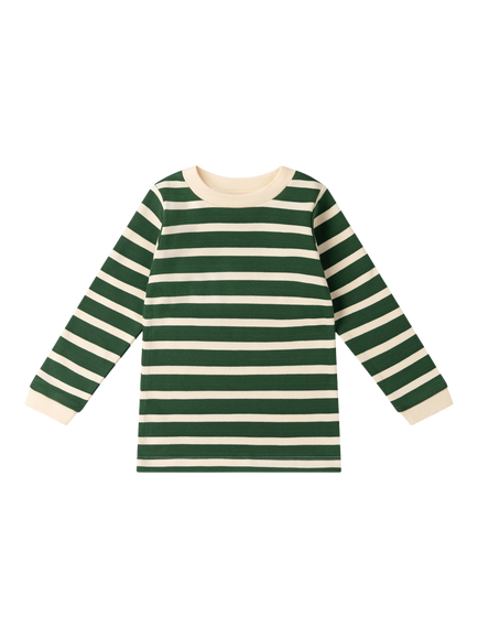 Little Green Radicals Kids' GOTS Organic Cotton Applique Long Sleeve T-Shirt, Pack of 2, Multi - view 2, Multi