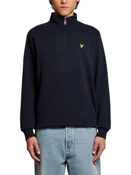 Lyle & Scott Loopback Knitted Jumper, Dark Navy, Z271 Dark Navy