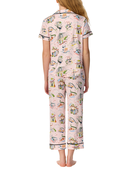 kate spade new york City Stroll Button Down Pyjama Set, Multi - view 2, Multi