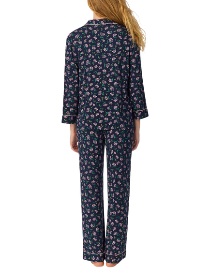 kate spade new york Lively Blooms 3/4 Sleeve Button Down Pyjama Set, Multi - view 2, Multi