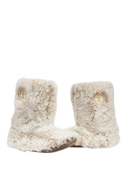 Bedroom Athletics Cole Short Luxury Faux Fur Slipper Boots - view 2, Ferret