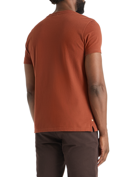 SPOKE Heavy Cotton Crew Neck T-Shirt - view 2, Cacao Powder