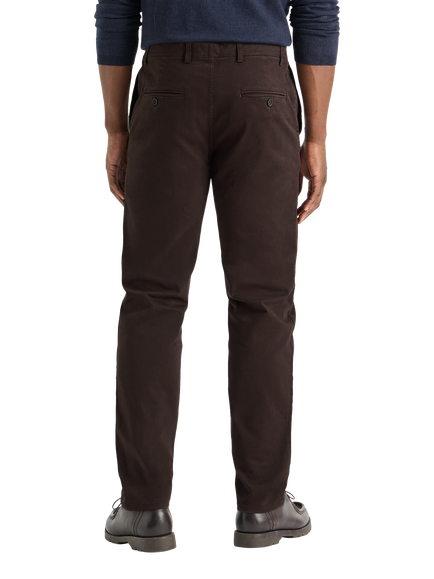SPOKE Heroes Cotton Rich Wide Thigh Trousers, Double Espresso - view 2, Double Espresso