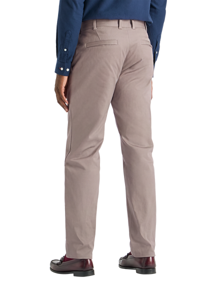 SPOKE Bulletproofs Cotton Rich Narrow Thigh Trousers, Driftwood - view 2, Driftwood