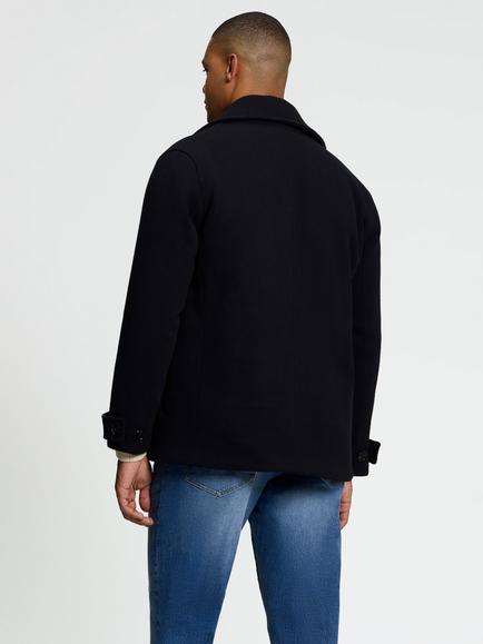 Ben Sherman Wool Blend Peacoat, Dark Navy - view 2, Dark Navy