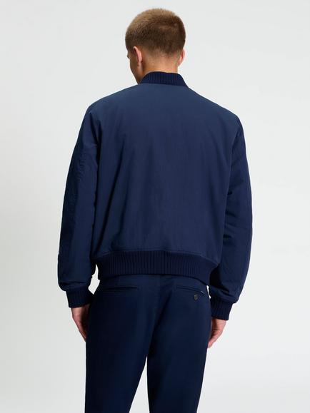Ben Sherman Soft Shell Bomber Jacket, Dark Navy - view 2, Dark Navy