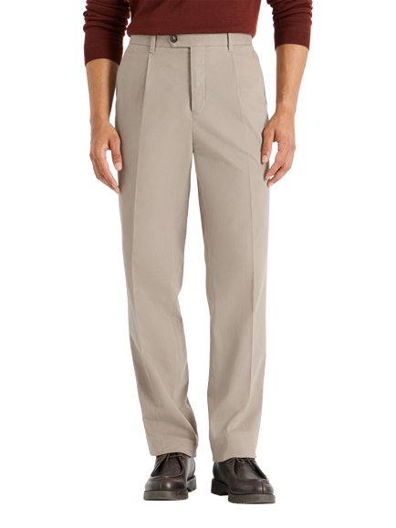 SPOKE Hackneys Cotton Rich Wide Thigh Trousers, Quicksand, Quicksand