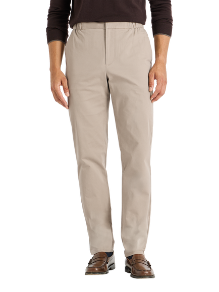 SPOKE Fridays Cotton Rich Wide Thigh Trousers, Quicksand, Quicksand