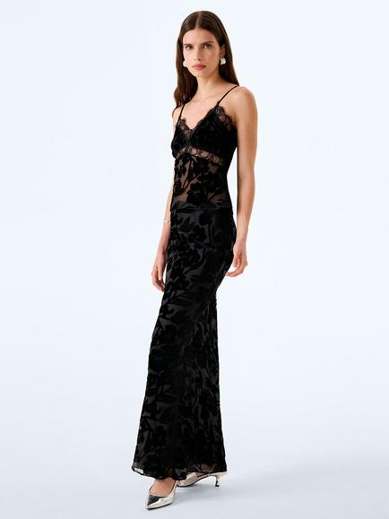 OMNES Cierra Floral Maxi Skirt, Black - view 2, Black