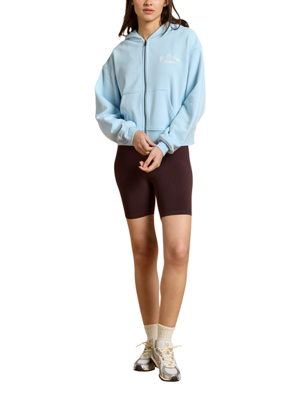 Gym+Coffee Women's Cotton Rich Hoodie, Baby Blue - view 2, Baby Blue