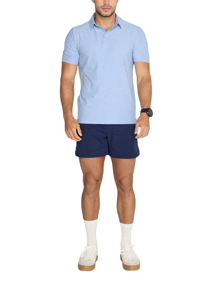 Gym+Coffee Daily Polo Shirt - view 2, Cool Blue