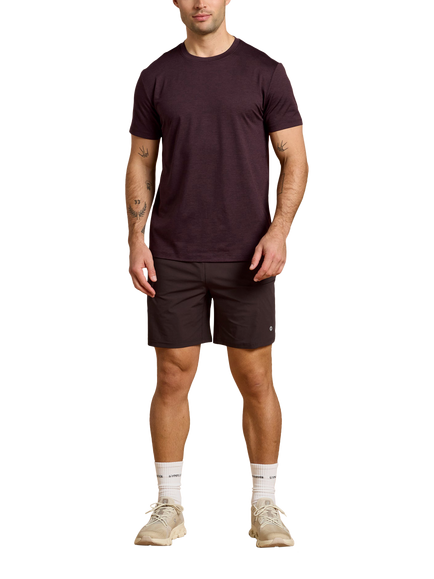 Gym+Coffee Daily Crew Neck T-Shirt - view 2, Mocha Bean Marl