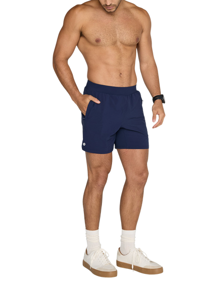 Gym+Coffee Essential 6" Shorts, Twilight Navy, Twilight Navy