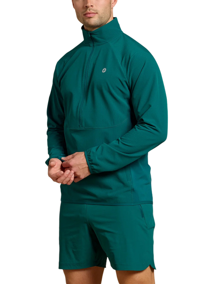 Gym+Coffee Relentless Midlayer Top, Green - view 2, Goodnight Green