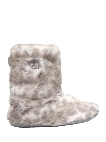 Bedroom Athletics Cole Leopard Slipper Boots, Grey Leopard, Grey Leopard