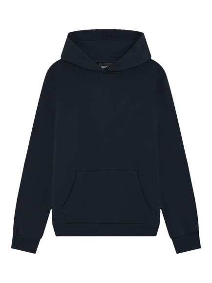 Lyle & Scott Kids' Heavyweight Cotton Hoodie, Dark Navy, Dark Navy